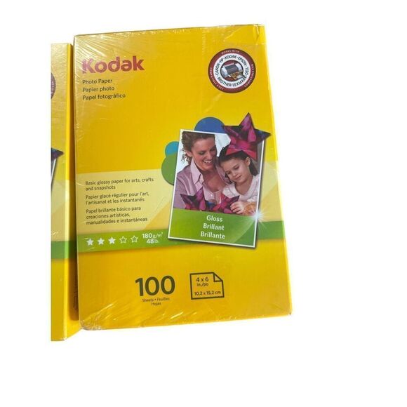 KODAKEAST White 6.5 Mil Glossy 100 Sheets/Pack Photo Paper Size 4 X 6 NEW - Picture 7 of 15